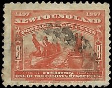 NEWFOUNDLAND   #67 USED SMALL TEAR CENTER BOTTOM  (1)