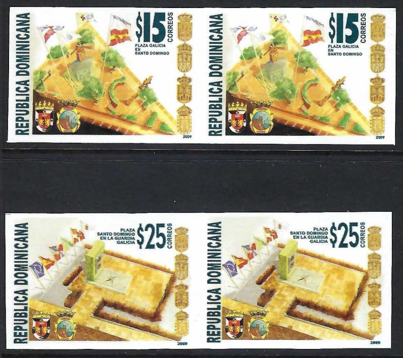 Dominican Republic 1472-73 MNH IMPERF PAIRS [D1]-4