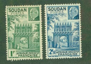 FRENCH SUDAN 118-19 MNH BIN $1.60