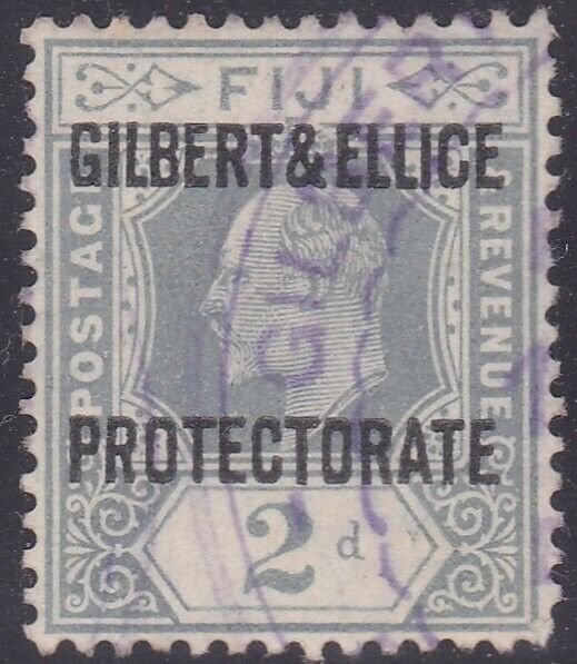 GILBERT & ELLICE IS 1911 EVII 2d SG3 fine used..............................Z408 