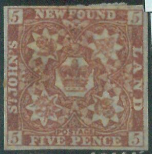 88357 - CANADA: Newfoundland - STAMP: Stanley Gibbons #  5 -  MINT Hinged - NICE