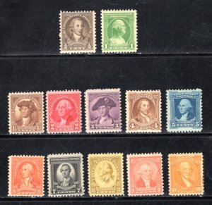 US 704-15   F/VF, Unused Complete Set,   CV 20.85 ... 6786299