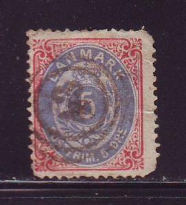 Denmark Sc 27 1879 50 ore  stamp used