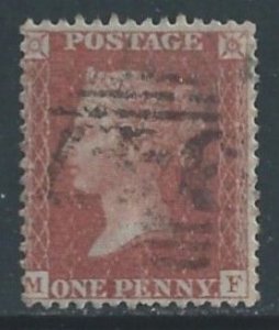 Great Britain #16b Used Queen Victoria 1p Brown Rose