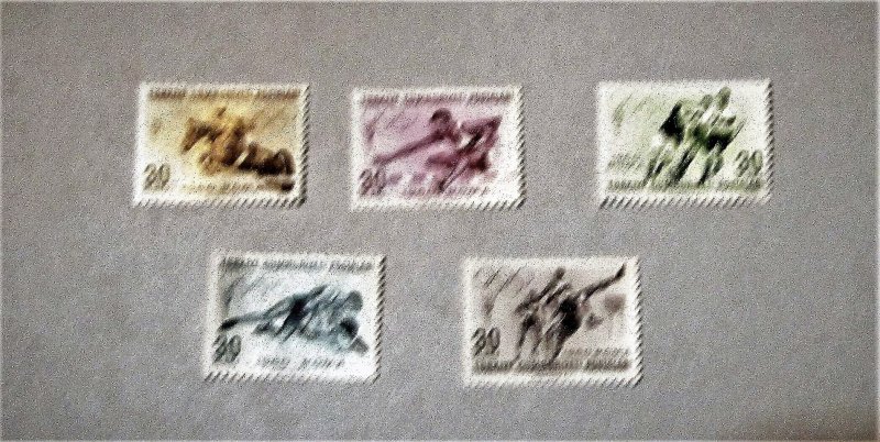 Turkey - 1488-92, MNH Set. 17th Olympic Games. SCV - $2.75