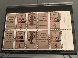 Germany Art of the Book   mint never hinged Stamps R23079