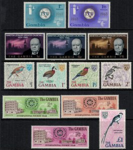 Gambia #210-8,27,32-4*  CV $9.90