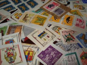 ECUADOR EQUATEUR Stamp collection lot accumulation stockbook +bags +7000 stamps