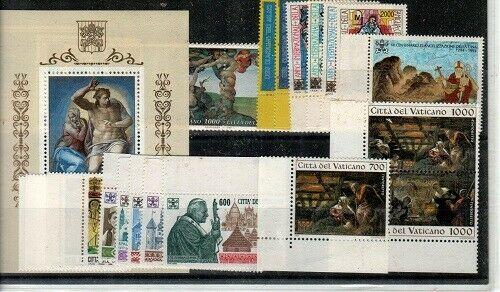 Vatican City Scott 942-70a Mint NH (1994 Year Set)