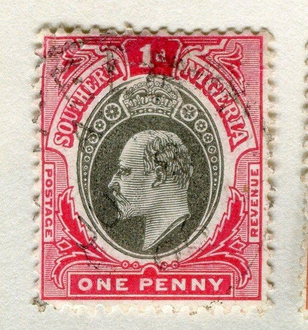 SOUTHERN NIGERIA;   1904 early Ed VII issue fine used 1d. value