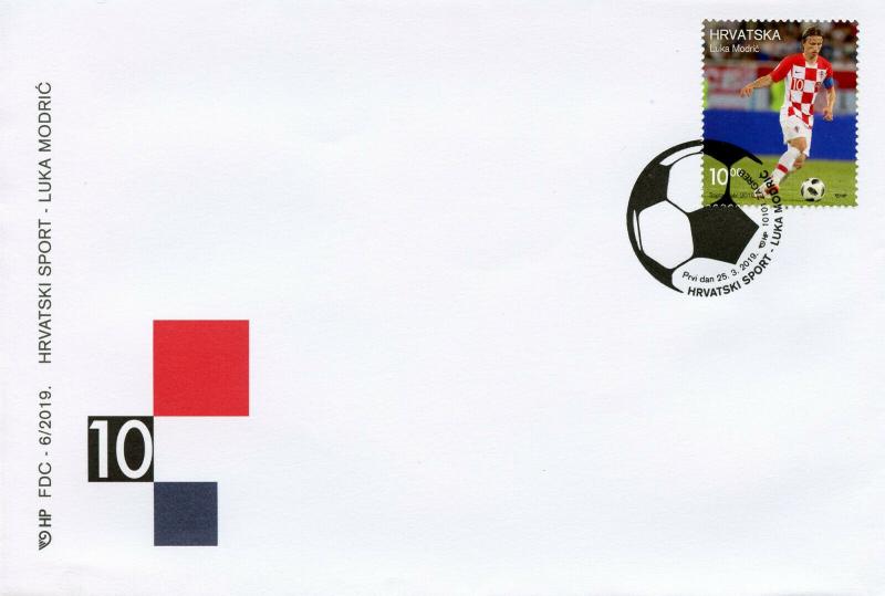 Croatia 2019 FDC Luka Modric 1v Set Cover Football Soccer Sports Stamps