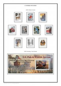 USA United States 1847- 2020 PDF (DIGITAL) STAMP  ALBUM PAGES
