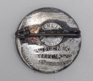 Deutsche Zeppelin Reederei Crew Badge Small Pin Paul Kust Berlin + LZ130 Decal 