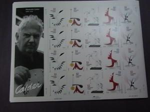 U.S.# 3198-3202-MINT/NEVER HINGED-PANE OF 20--ALEX CALDER/SCULPTOR--1998