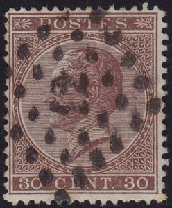 Belgium - 1867 - Scott #20a - used