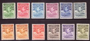 BASUTOLAND 1938 Definitive set lightly hinged.