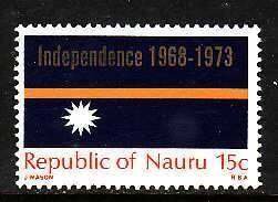 Nauru-Sc#90- id9- unused NH set-Flags-1973-