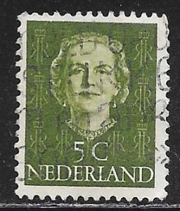 Netherlands 306: 5c Queen Juliana, used, F-VF