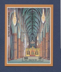 MALAGASY - Scott 1215 - MNH S/S - Westminster Abbey London - 1995