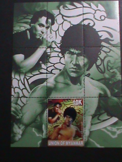 ​UNION OF MYANMAR 2000 KUNG FU MASTER BRUCE LEE-MNH S/S  WE SHIP TO WORLD WIDE