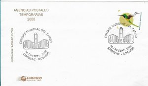 ARGENTINA 2000, WORLD TANGO SUMMIT, ROSARIO, ARGENTINA, COVER SPECIAL POSTMARK