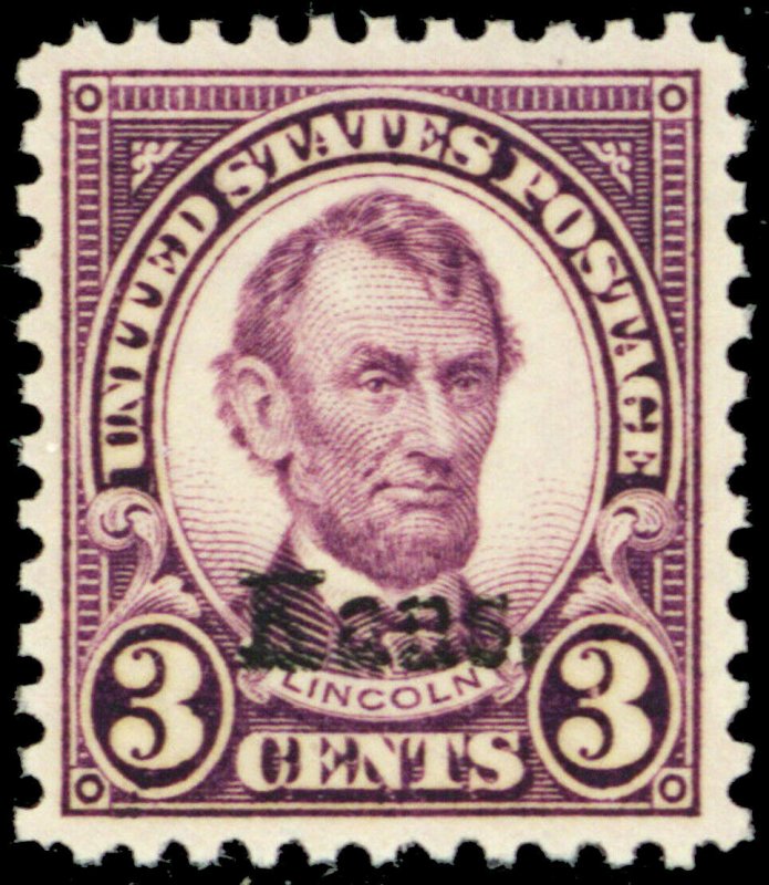 661, Mint VF/XF NH 3¢ Kansas Stamp - Stuart Katz