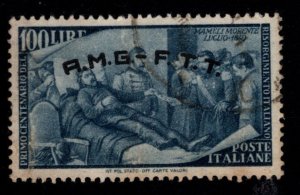 Italy Trieste Scott 29 AMG FTT Used key stamp of  1948 set