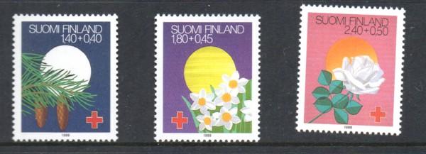 Finland Sc B238-40 1988 Red Cross Festivals stamp set mint NH