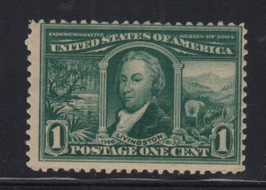 1904 Louisiana Purchase 1c green Sc 323 MNH OG CV $60