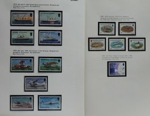 GB Guernsey 1969/85 strong collection of complete sets and sheetlets UM Stamps