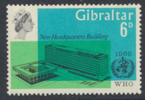 Gibraltar  SG  193  SC# 180  MNH WHO  1966  see scans / details