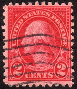 1924, US 2c, Washington, Used, Sc 583