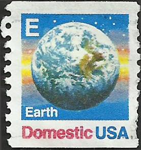 # 2279 USED E STAMP GLOBE