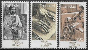 South Africa - Transkei #38-40 MNH Set - Help the Blind