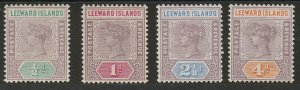 LEEWARD ISLANDS 1890 QV TABLET 1/2D - 4D 