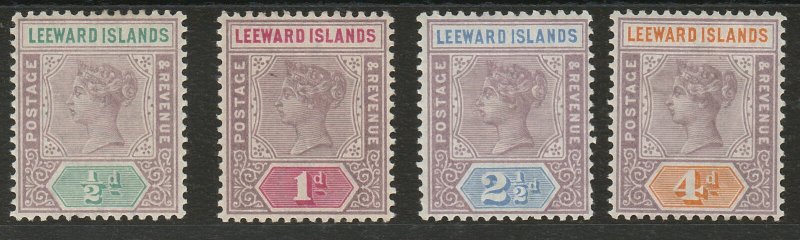 LEEWARD ISLANDS 1890 QV TABLET 1/2D - 4D 