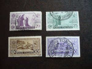 Stamps - Italy - Scott# 258-261 - Used Part Set of 4 Stamps