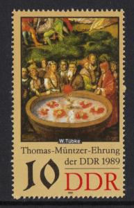 Germany  DDR  1989 MNH Thomas Muntzer 10 Pf   #