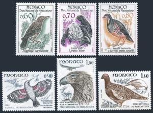 Monaco 1323-1328,MNH.Michel 1520-1525. Birds 1982.Nutcracker,Grouse,Partridge,