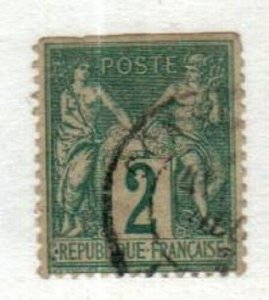 France Scott 77 Used (straight edge) [TH618] 