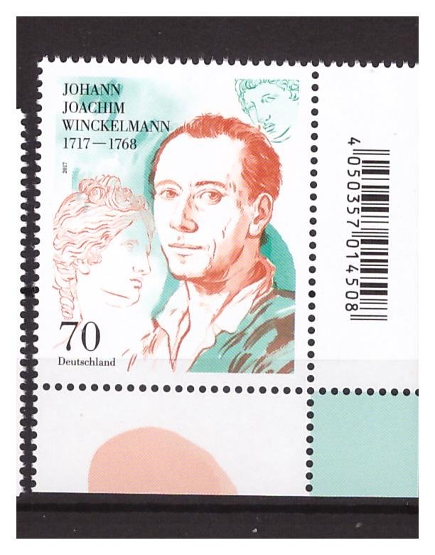 GERMANY 2017 Johann Winckelmann 1v  MNH