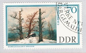 Germany DDR 914 Used Painting Megalithic Tomb in the Snow 1967 (BP83906)