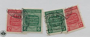 GERMANY DDR SBZ  BESATZUNGSZONE SCOTT 14N13-14   MICHEL 124X-25X 124Y-25Y  USED 