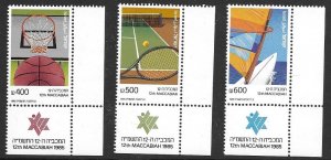 Israel 910-12  1985  set 3 VF NH  w/tab