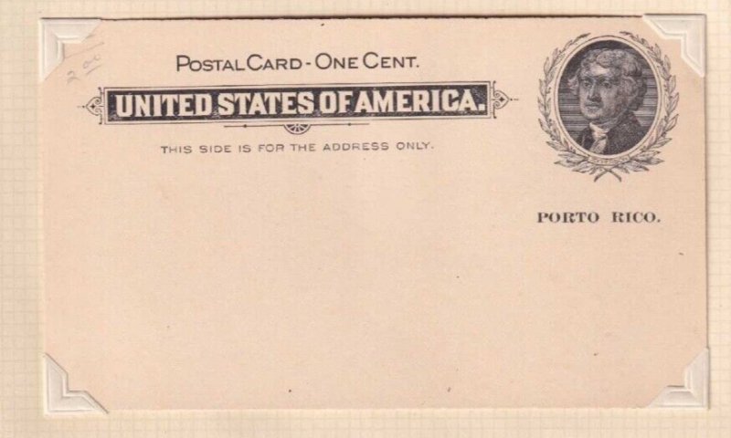 PUERTO RICO UX2 POSTAL CARD MINT NEVER HINGED