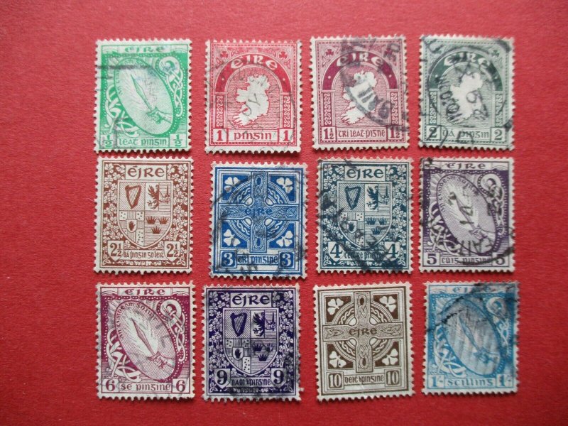 SG71 - SG82 Ireland 1922-34 Definitive Set Used
