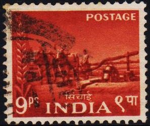 India. 1955 9p S.G.356 Fine Used