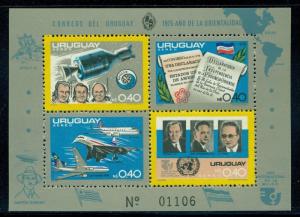 Uruguay Scott #C413 Mi Bl 27 MNH Anniversaries & Events Space Planes CV$42