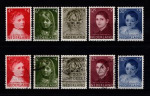 Netherlands 1957 Child Welfare Fund, Dutch Masters Set [Unused / Used]