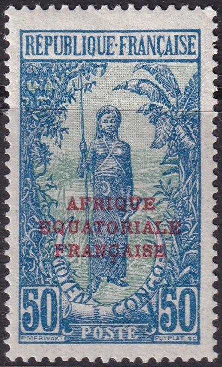 Middle Congo 1924 Sc 40 MH*